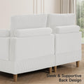 Modern Corduroy 6 Seater Modular Sectional Sofa