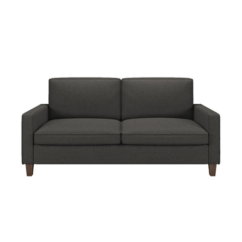 70" Linen Loveseat Sofa, Black