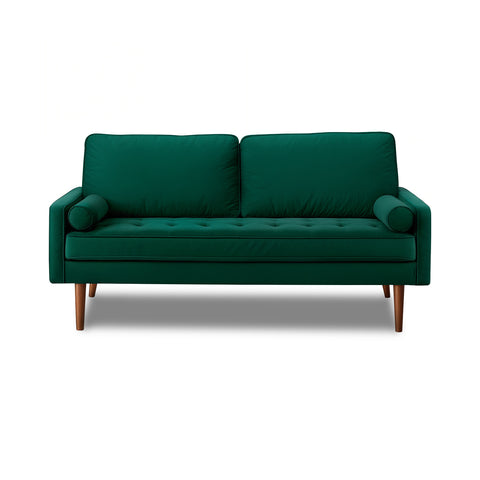 68" Mid-Century Velvet Loveseat Sofa