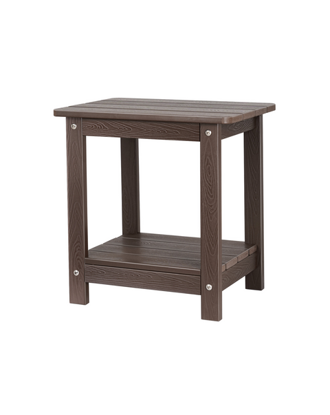 Adirondack Outdoor Side Table, Brown