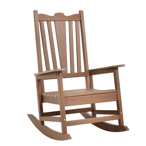 Outdoor Rocking Chair, Light Brown