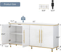 63" Modern Buffet Cabinet with Adjustable Shelves