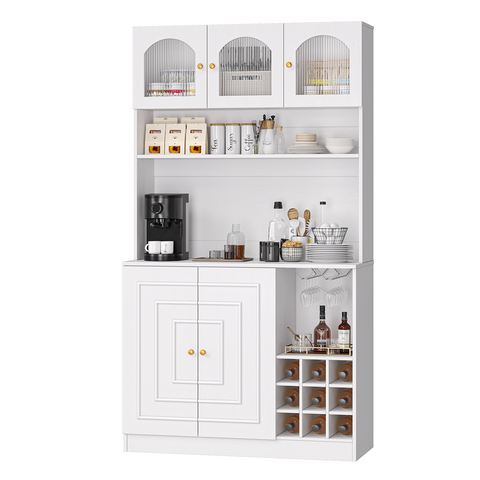 71" Tall Kitchen Pantry Cabinet with Storage