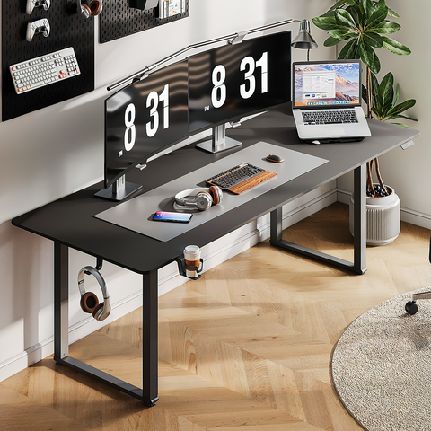 Modern Rectangle Sterling Standing Desk