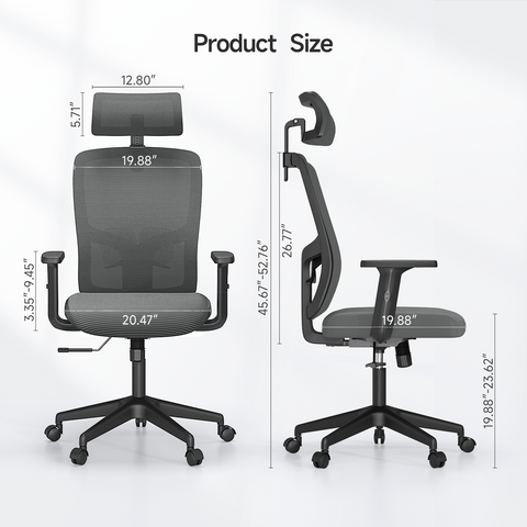 Modern Ergonomic Black Frame Office Chair