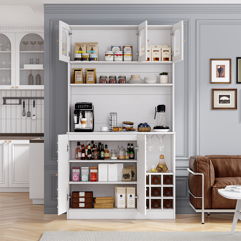 71" Tall Kitchen Pantry Cabinet with Storage