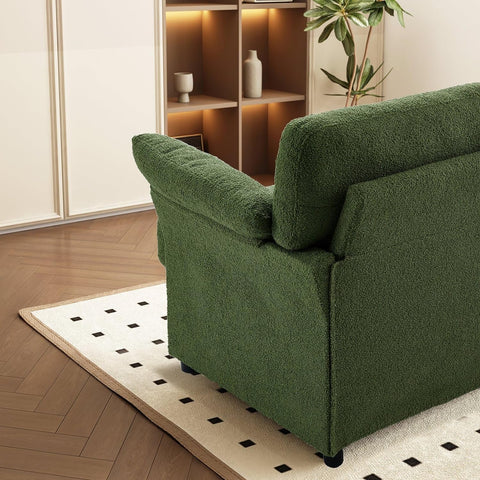 72" 2-Seater Boucle Loveseat Sofa, Green