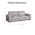 90" Modern Minimalist Chenille Oversized 3 Seater Sofa