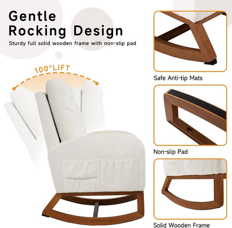 Modern Teddy Nursery Rocking Chair