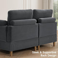 Modern Corduroy 6 Seater Modular Sectional Sofa