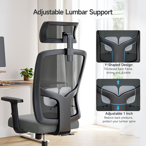 Modern Ergonomic Black Frame Office Chair