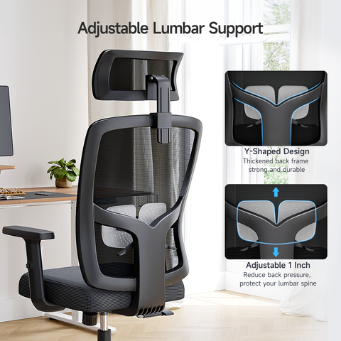 Modern Ergonomic Black Frame Office Chair