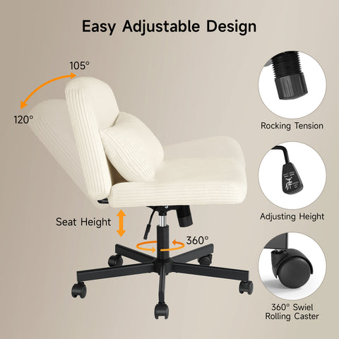 Criss Cross Office Chair with Wheels