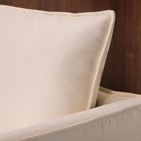 Slipcovered Accent Chair, Beige