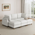 Modern Corduroy 6 Seater Modular Sectional Sofa