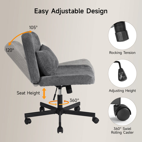 Criss Cross Office Chair with Wheels