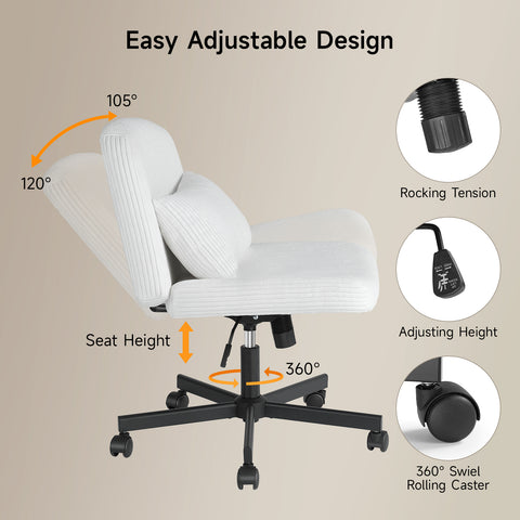 Criss Cross Office Chair with Wheels