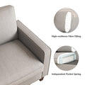 70" Modern Linen Loveseat Sofa