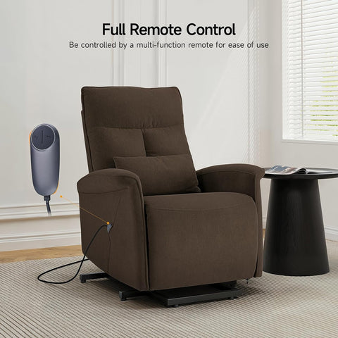 Modern Velvet Power Lift Recliner Chair