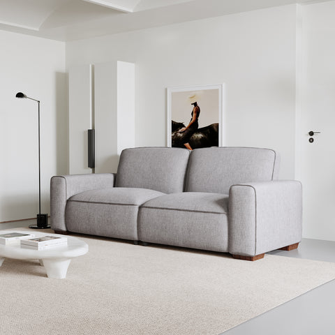 90" Modern Minimalist Chenille Oversized 3 Seater Sofa