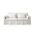 84" Modern Linen 3-Seater Slipcovered Sofa