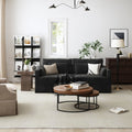 84" Modern Linen 3-Seater Slipcovered Sofa