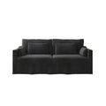 84" Modern Linen 3-Seater Slipcovered Sofa