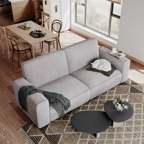 90" Modern Minimalist Chenille Oversized 3 Seater Sofa