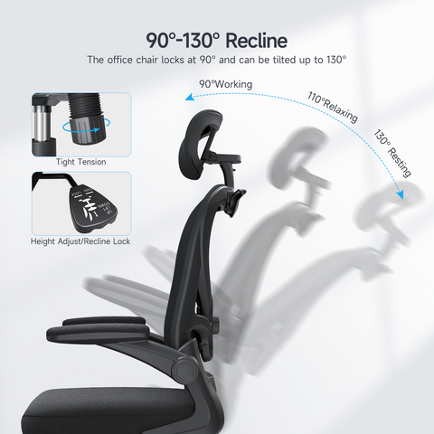 Modern Ergonomic Office Chair with Hanger