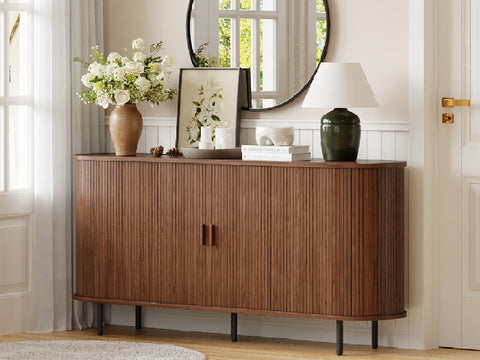 ONBRILL Tambour Sideboard Cabinet with Drawers