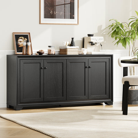 ONBRILL 4-Door Buffet Cabinet with Adjustable Shelves