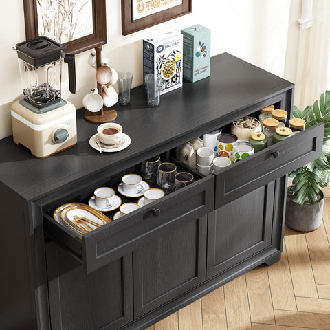 ONBRILL Sideboard Buffet Cabinet with 3 Doors and 2 Drawers
