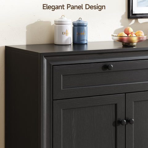 ONBRILL Sideboard Buffet Cabinet with 3 Doors and 2 Drawers
