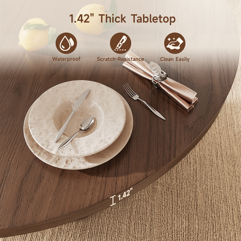 ONBRILL Extendable Tambour Dining Table