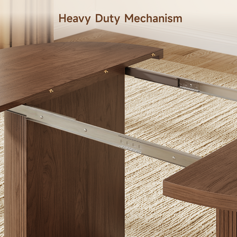ONBRILL Extendable Tambour Dining Table