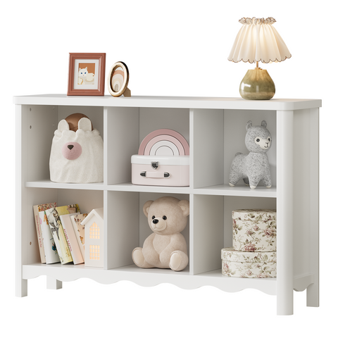ONBRILL 6-Cube Bookshelf and Toy Storage Organizer