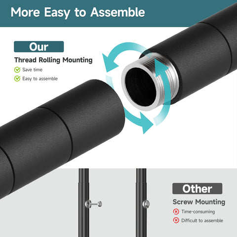ONBRILL H SERIES-H3 Wall Mounted Expandable Industrial Pipe Clothing Rack with Storage