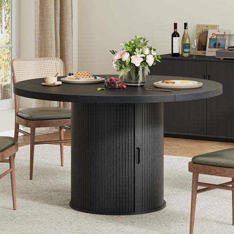 ONBRILL Round Dining Table with Storage