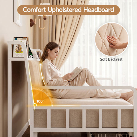 ONBRILL Twin Daybed with Pop up Trundle, Twin to King Daybed