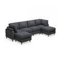 Modern Corduroy 6 Seater Modular Sectional Sofa