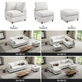 Modern Corduroy 6 Seater Modular Sectional Sofa