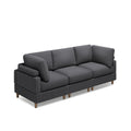 Modern Corduroy 3 Seater Modular Sectional Sofa