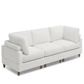 Modern Corduroy 3 Seater Modular Sectional Sofa