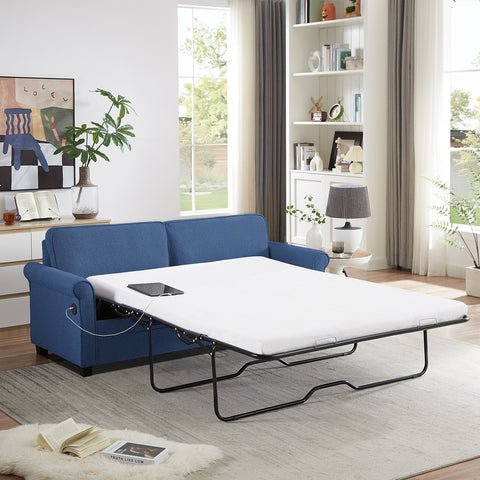 2-in-1 Modern Velvet Pull Out Sofa Bed