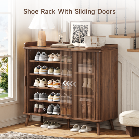 ONBRILL Shoe Cabinet with Sliding Door