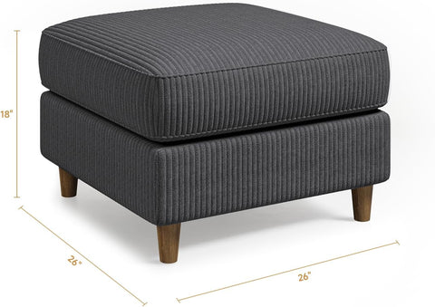 VersaLounge Corduroy Modular Convertible Ottoman-Module C